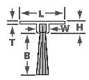 Weather Strip Brush Mounts