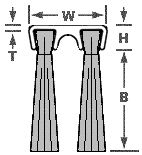 Weather Strip Brush Mounts