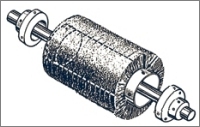 Coils mounted on cores