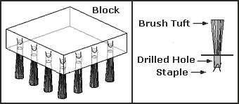 Staple Set Brush Construction