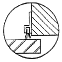 Bottom and Sides of Sliding Door